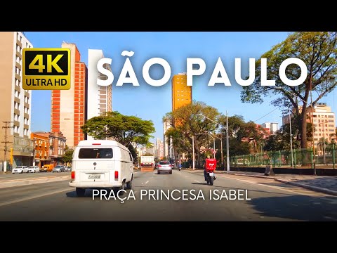 🇧🇷 Marginal Tietê até a Praça Princesa Isabel, São Paulo • 4K