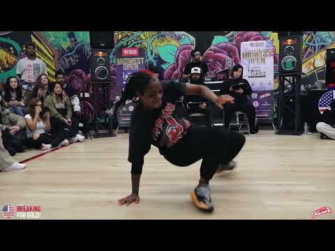 KT Vs Flyya  - B-Girl Top 16 - Midwest Open 2023 - Breaking For Gold USA - BNC