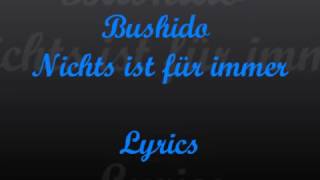 Bushido Nichts ist für immer Lyrics