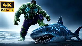 💥 HULK VS MEGALODON | EPIC BATTLE in the deep ocean! 🦈🌊Unexpected Victory #ai #marvel #avenger #hulk