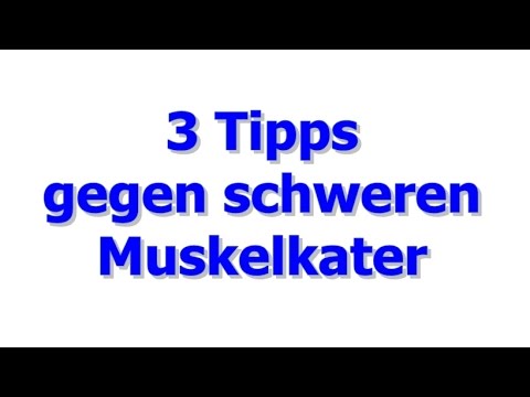 3 Tipps gegen schweren Muskelkater