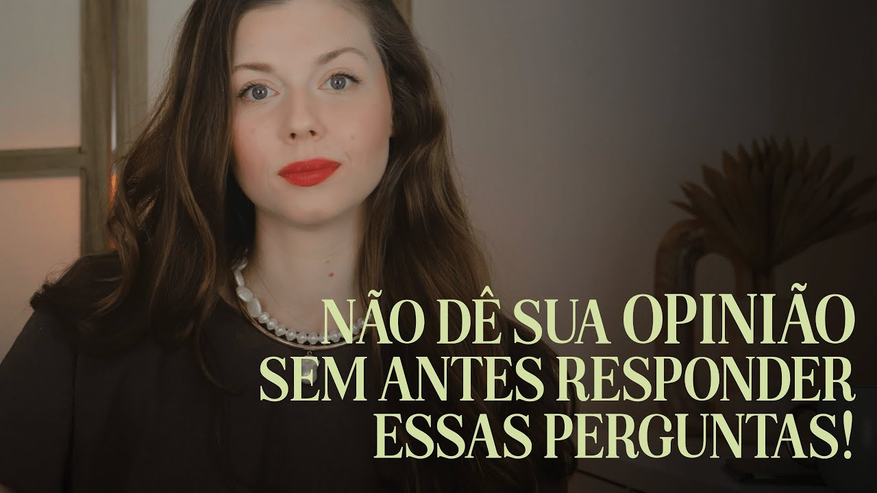 COMO OPINAR DE MANEIRA SÁBIA E BÍBLICA | Tardio no falar | Tiago 1:19