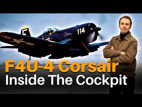 Inside the Vought F4U-4 Corsair: Full Cockpit Tour and Detailed Walkaround