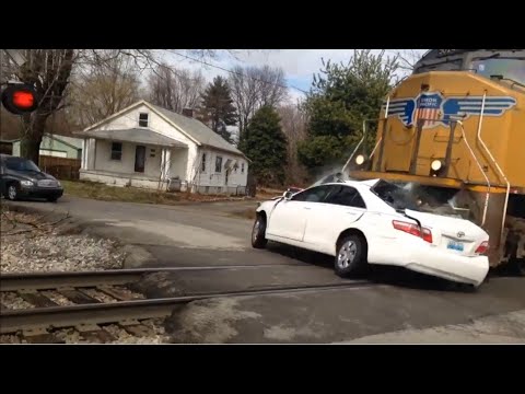 Car vs Train | Car Hit By Train Compilation #1
