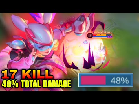 17 KILL!! 48% DAMAGE 😈 | BUILD LYLIA MAGE TERSAKIT 2023 - Lylia Gameplay