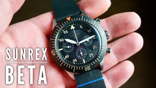 Sunrex Beta Pilot Chronograph Solar Powered Watch Review