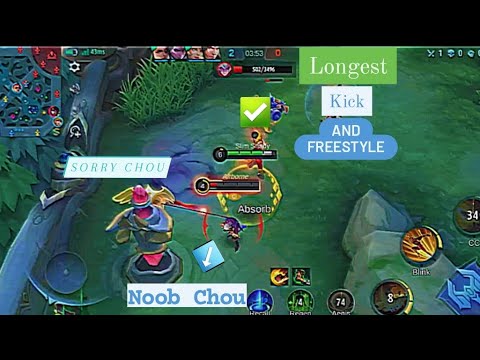 Chou Longest Kick And Freestyle | Chou New Build And Damage