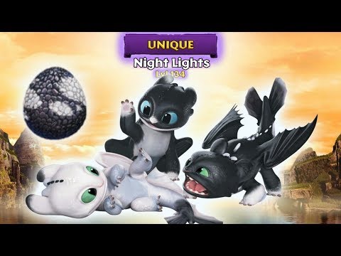 Night Lights - New Unique Dragons Titan Mode Max Level 134 | Dragons: Rise of Berk (Update 1.40.13)