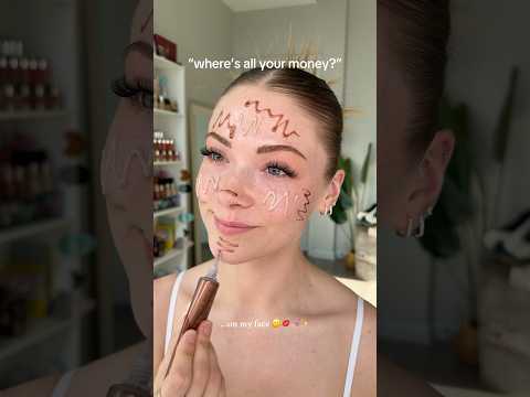 “where’s all your money?!” … #makeup #trending #makeupinspo #grwm