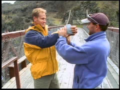 Eric Pehota and Bob Rankin Bungy Jumping in New Zealand by Warren Miller