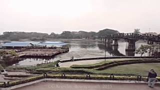 preview picture of video 'River Kwai Bridge, Kanchanaburi, Thailand  ( 4 )'