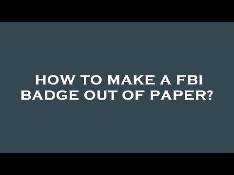 Printable Fbi Badge