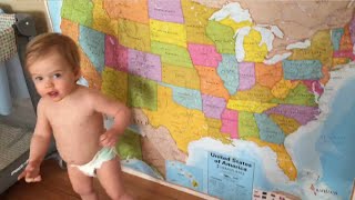 Baby Genius Memorizes Map of United States