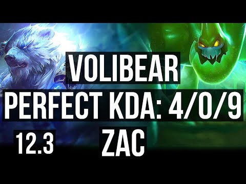 VOLI vs ZAC (JNG) | 4/0/9, Rank 5 | KR Challenger | 12.3
