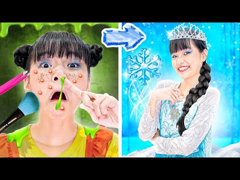 Baby Doll Extreme Makeover From Nerd To Elsa Princess! Baby Doll Falls In Love With Jack!
