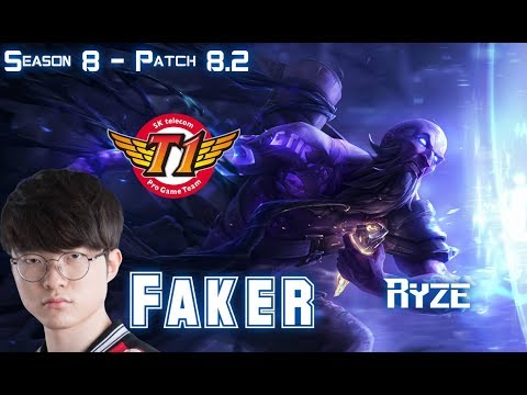 SKT T1 Faker RYZE vs ZOE Mid - Patch 8.2 KR Ranked