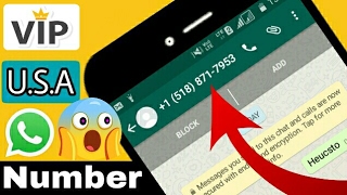 Whatsapp latest trick of U.S.A number | get V.I.P no. FREE