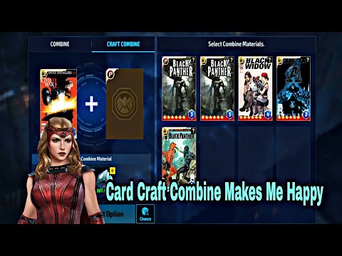 Card Crafting Combine | Got Pierce Damage On My Uncanny Avengers Card - Marvel Future Fight