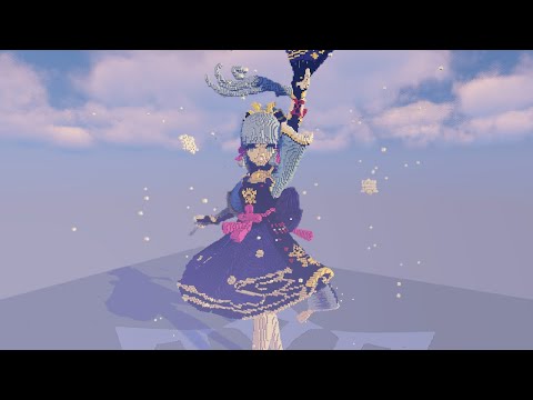 Audire Astra - [Minecraft Timelapse] Ayaka - Genshin Impact