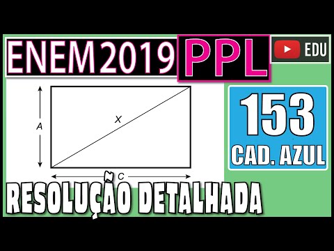 [ENEM 2019 PPL] 153 📘 GEOMETRIA PLANA A unidade de medida utilizada para anunciar o tamanho das