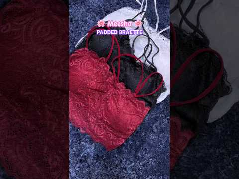 🌸 Meesho 🌸 Set of 3 padded bralette #meesho #bralette #meeshoproduct #meeshoapp #meeshoorder