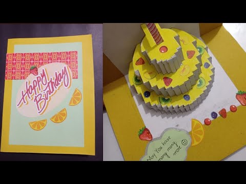 Beautiful Birthday Greeting Card Ideas | DIY Birthday pop-up card |GREETING cards for Birthday