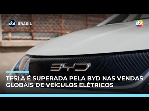 Tesla perde liderança mundial de carros elétricos para a chinesa BYD
