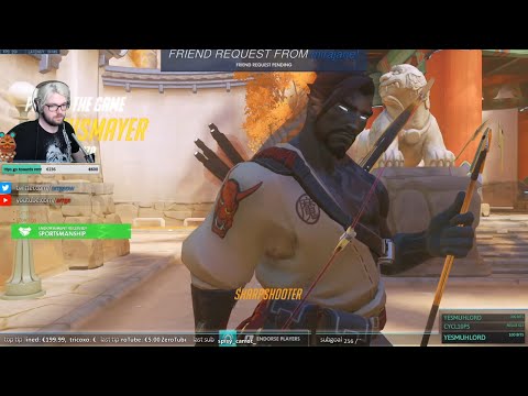 ARRGE DPS HANZO! POTG! [ OVERWATCH SEASON 23 TOP 500 ]