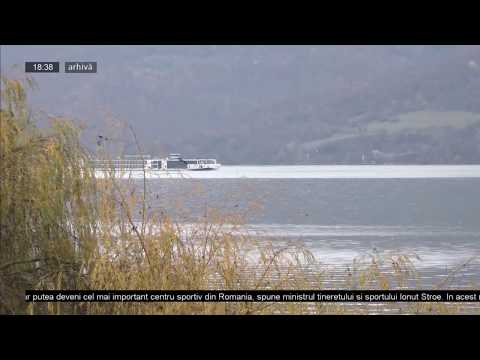 Navă eșuată la Calafat din cauza debitul scăzut al Dunării