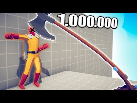 1.000.000 DAMAGE AXE 1 vs 1 TOURNAMENT - TABS | Totally Accurate Battle Simulator 2023