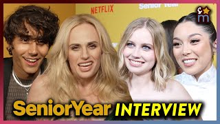 SENIOR YEAR Cast Talk Rebel Wilson & What Posters They Had On Their Walls | Interview video