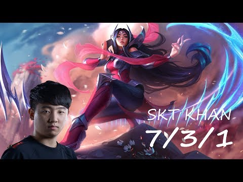 T1 Khan Stream: Khan Irelia KDA 7/3/1.