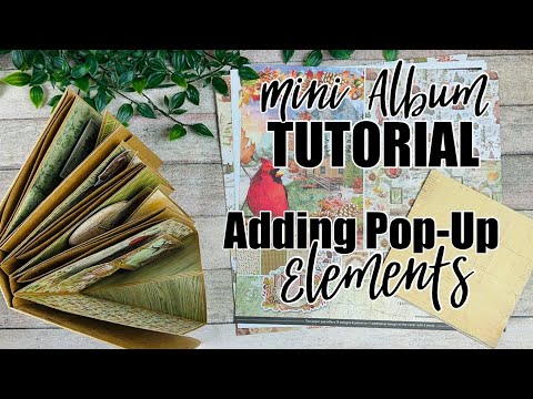 Mini Album Tutorial | Adding Pop-Up Elements | Quick & Easy!!