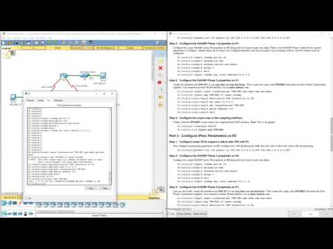 Lab 7.1.2.4 Packet Tracer - Configuring VPNs (Optional)