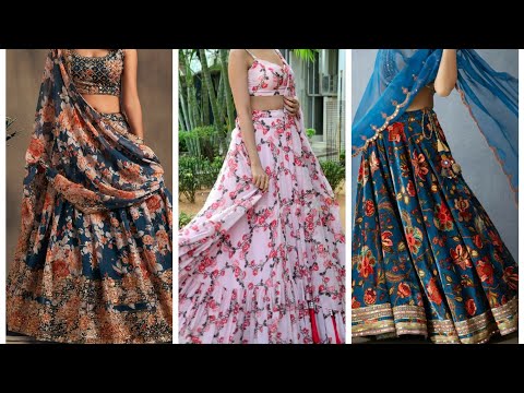 Latest printed lehenga designs that you can get...