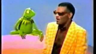 Kermit and Ray Charles sing &quot;Bein&#39; Green&quot; on Cher in 1975.