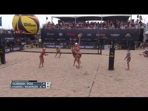 Klineman Slams One Home | AVP Manhattan Beach Open 2021