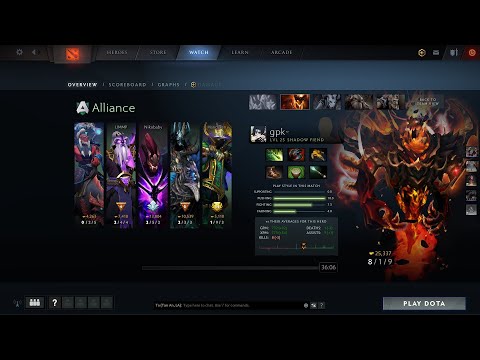 dota2mid gpk~ Shadow Fiend - Alliance vs Gambit