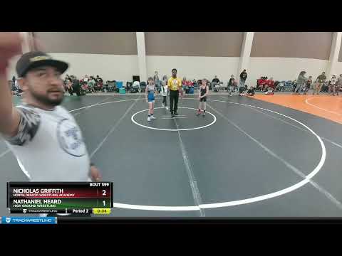 58-61 Lbs Cons. Semi - Nathaniel Heard, High Ground Wrestling Vs Nicholas Griffith, North DeSoto W