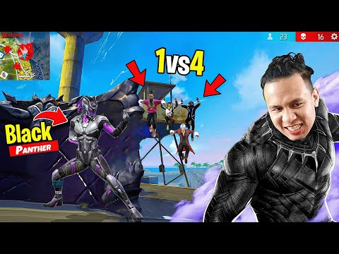 Free Fire Solo Vs Squad with New Black Panther Coyote Bundle 😍 Tonde Gamer