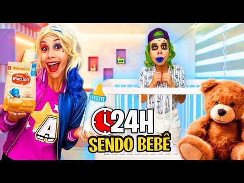 TRATANDO O CORINGA COMO UM BEBÊ POR 24 HORAS! *Ele se irritou muito