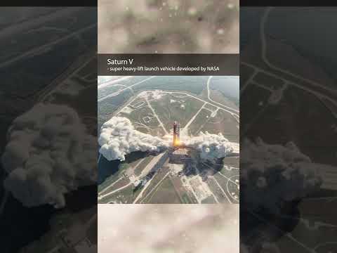 Saturn V launch from Apollo space program #nasa #apollo #space