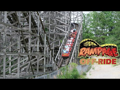 Off-ride footage of a Rampage train