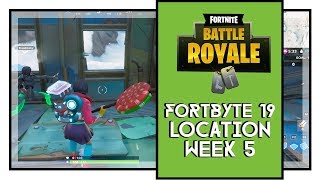 Fortnite Fortbyte #19 Location (ACCESSIBLE WITH THE VEGA OUTFIT INSIDE A SPACESHIP BUILDING)