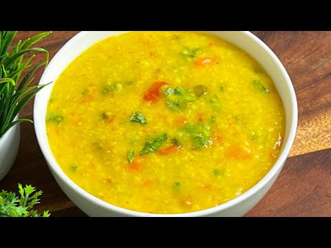 Energetic Moong Dal Dalia Khichdi Recipe |  Oil Free Nutritional Moong Dal Dalia Khichdi
