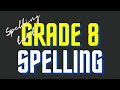 SPELLING QUIZ 9 Grade 8 Spelling Spelling Test Spelling Bee