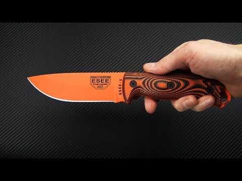 ESEE 5 5POR-006 Orange Blade 3D Orange/Black G10 Handles Fixed