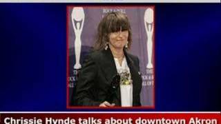 Chrissie Hynde talks about downtown Akron