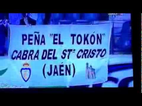 Peña "El Tokón" en el Real Jaén - Deportivo. Canal+ 16/10/2013