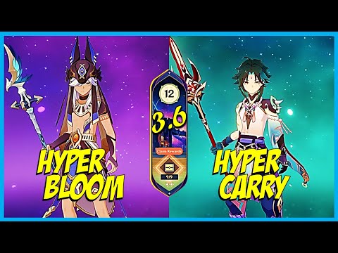 C0 Cyno Hyperbloom & C0 Xiao HyperCarry Spiral Abyss Floor 12 | Genshin Impact 3.6